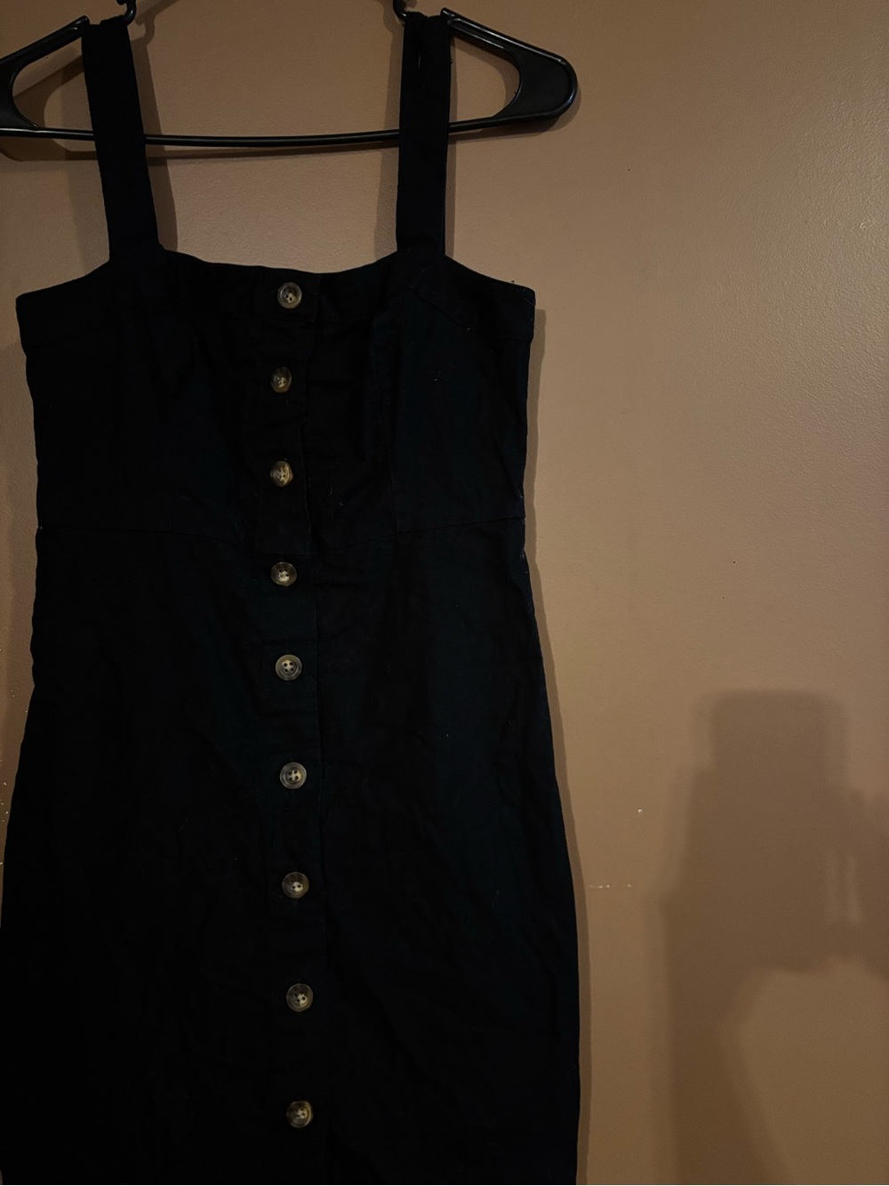 Hollister Size S Black Button-Front Sundress